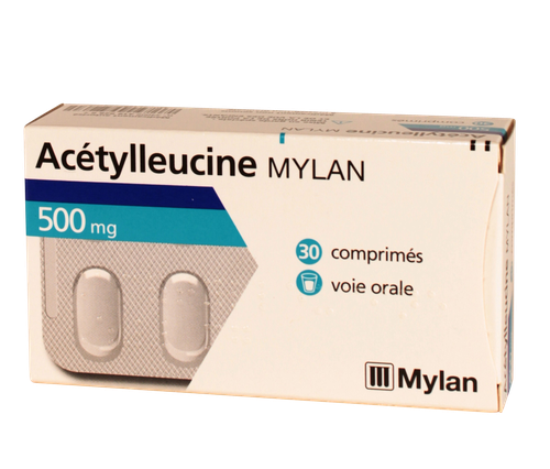 Image ACETYLLEUCINE MYLAN 500MG BOITE DE 30 COMPRIMÉS